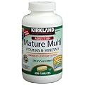 Kirkland Signature Mature Multi Vitamins & Minerals with Lycopene and Lutein 400 Tablets - Compare to Centrum Silver