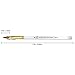 Pana Finest Pure Kolinsky Acrylic Nail Brush with Clear Acrylic Oval Crimped Handle Size 8