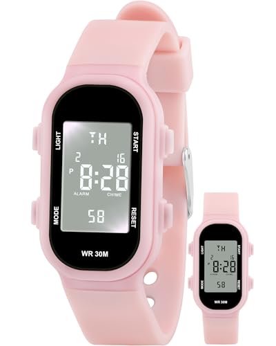 Juboos Kids Digital Watches for Boys Girls Ages 7-16, 3ATM Waterproof Sport Child Watch with Night Light, Alarm Clock, Stopwatch