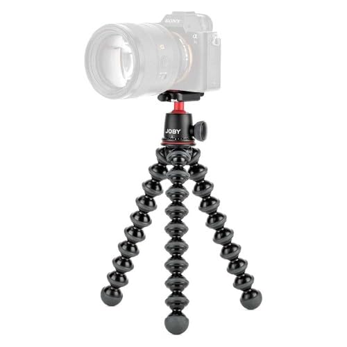 Joby GorillaPod 3K Kit - Trépied Léger Polyvalent avec Rotule Ball pour Appareils Reflex et Hybrides, JB91507-BWW, Made in Italy, Noir