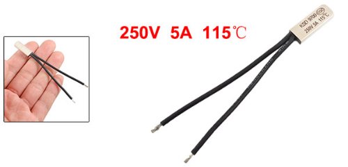 250V 5A KSD9700 115 Celsius N.C Bimetal Thermostat Temperature Switch