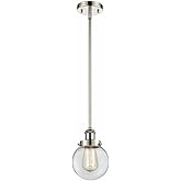 Innovations 916-1S-PN-G202-6 Transitional One Light Mini Pendant from Ballston Collection in Polished Nickel Finish,