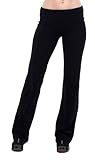 A.S Basic Fold Over Waist Band Stretch Yoga Pants