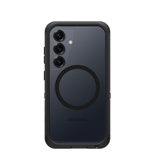 OtterBox Defender XT Magnets Case for Samsung Galaxy S25, Clear/Black