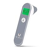 WEALLNERSSE Body Fever Thermometer Digital Infrared Ear and Forehead 2 in 1 for Adult, Baby, Child and Kid Non-Contact