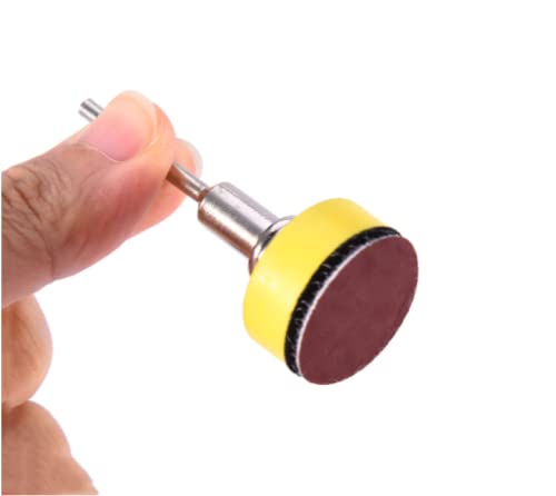 100Pcs Sanding Discs Pads, 1 Inch 25mm Sanding Discs Pad Kit Hook and Loop Sand Paper Assortment Pack with 1/8 Inch Shank Backing Pads for Dremel Rotary Tool (20 Each of 100P、180P、240P、1500P、3000P)