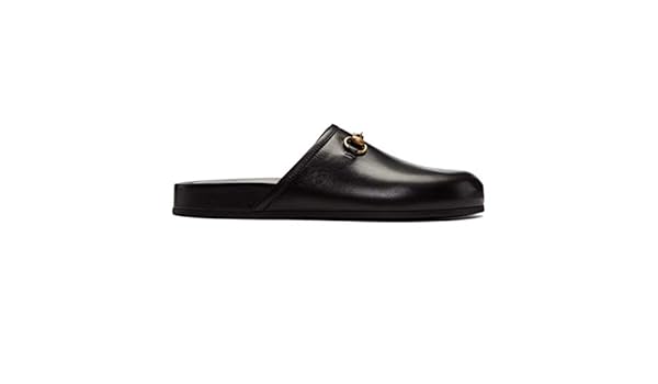 gucci river leather clogs