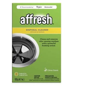 Photo 1 of Affresh Garbage Disposal Cleaner, Helps Power Away Odor Causing Bacteria, Debris & Grime in Grind Chamber, Impeller & Drain Pipe, 9 Tablets, 9 Month Supply [2 Pack]
