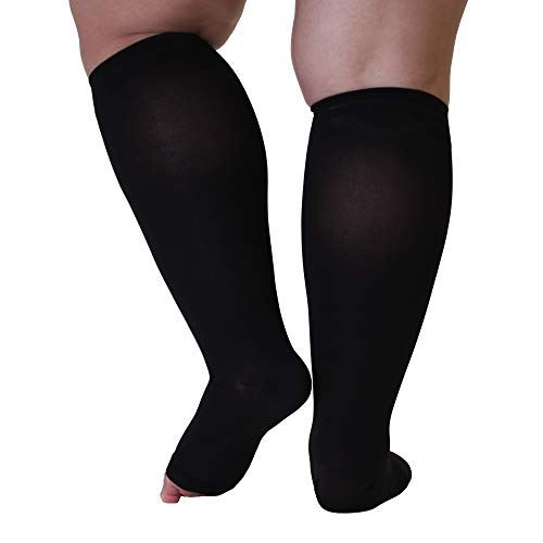 5XL Opaque Mojo Extra Wide Calf Compression Socks 2030mmHg Graduated