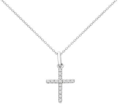 Diamond Cross Necklace 14k Gold
