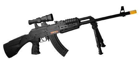 spring sniper rifle airsoft gun with bipod and faux scope 275-fps airsoft gun(Airsoft Gun)