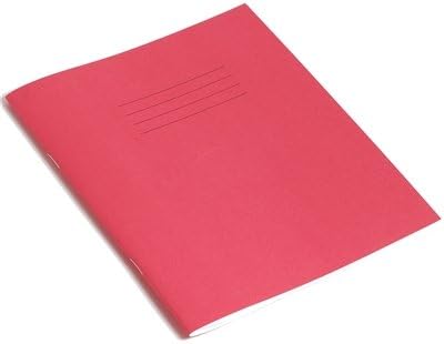 Rhino 8 x 6.5 Exercise Books, 48-Page/Blank Paper Notebook, 10-Pack, Writing Book, Office & School Stationery Supplies, Pink