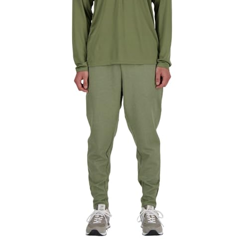 New Balance Men’s Tech Knit Pant, Dark Olivine, Small