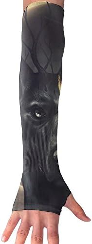 Wolf Cooling Arm Compression Long Sleeve Sun Guard - For Women, Men, Kid &amp; Youth - For Outdoor Cycling Bicycle