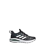 adidas Fortarun Running Shoe, Black/White/Green