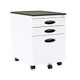 Calico Designs Parent Mobile Lock, White File Cabinet, 15.75