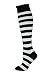 Mysocks Knee High Socks Two Colors Stripe White & Black UK 7-11 EURO 40-45
