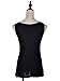 Anna-Kaci Womens Sparkle & Shine Glitter Sequin Embellished Sleeveless Round Neck Tank Top, Black, XX-Large