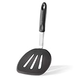DI ORO Premium Chef Series Round Flexible Silicone Turner Spatula – The Perfect Pancake Flipper, Egg Turner, And Omelet Spatula - 600ºF Heat Resistant Rubber Spatula – Wide To Easily Handle Large Food