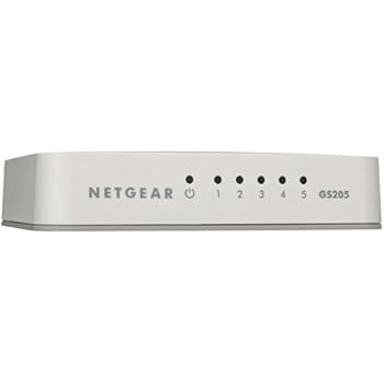 NETGEAR 5-Port Gigabit Ethernet 10/100/1000Mbps Switch (GS205)