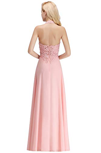 MisShow-Damen-Elegant-Abendkleid-Chiffon-Neckholder-Ballkleid-Brautjungfernkleid-lang-EU-32-46