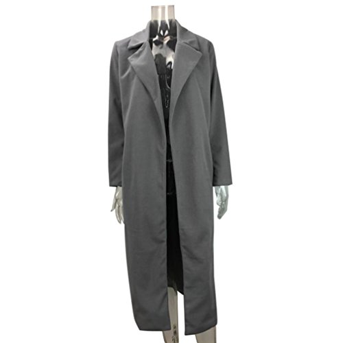 image for Tsmile Fashion Women Long Jacket Winter Wool Hooded Coat Casual Trench