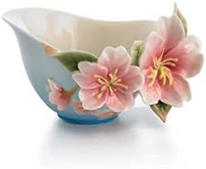 Retired Franz Fine Porcelain Cherry Blossom Flower Creamer FZ01418