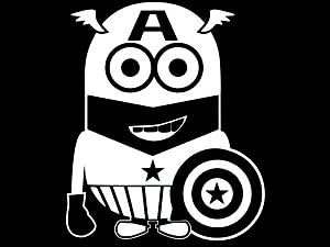 Amazon Co Jp 怪盗グルーミニオンズキャプテンアメリカビニール車デカール ホーム キッチン