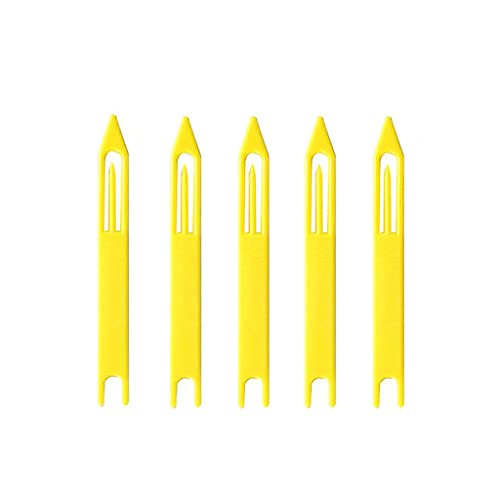 Shuttle for Fishing Net Needle Shuttles Repair Tatting Needle Net Shuttles Reusable Plastic Fishing Net Shuttles Yellow 5 Pcs