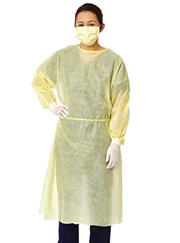 Disposable Isolation Gown Polypropylene Lab Coat with Knit Cuff