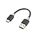 Cable Matters 2-Pack USB Type C (USB-C) to Type A (USB-A) Cable in Black 6 Inches