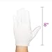 48 Pcs White Gloves, ANDSTON 24 Pairs Soft Cotton Gloves, Coin Jewelry Silver Inspection Gloves, Stretchable Lining Glove, Medium Size