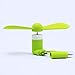 ZLMC Portable Mini Fan Fans Compatible iPhone X 8 8 Plus 7plus 5 5S 6 6S 7 iPad [3-PACK] Accessories (White,Black,Green)