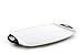 Dexas Chop & Serve Cutting Board, 12.5 by 20 inches, White with Black Handles (329-32-25)