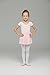 JEE.MDNMD.OO Girls' Flutter Sleeve Skirted Leotard Ballet Pink