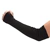 Magid-Cut-Resistant-Protective-Arm-Sleeves-100-Kevlar-Knit-22-Double-Layered-Cut-Resistant-Sleeve-with-Thumb-Slot-Cut-Level-4-Fire-Resistant-22-Length-Black-1-Sleeve