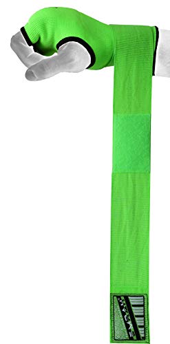 EMRAH PRO Training Boxing Inner Gloves Hand Wraps MMA Wraps Mitts - X (Green, X-Large)