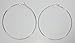 Fashion Large (3.15-inch) Hoop Earring Pair Light (SILVER)
