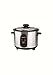 Saachi RC60E Automatic 3 Cup (Uncooked) Rice Cooker with Keep Warm, Stainless Steel and Non-Stick Pot, 220/240V (Not for USA)