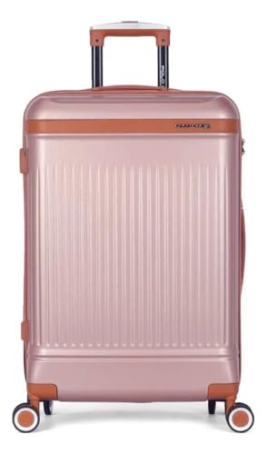 Mala de Viagem Média 23kg Aspen Rodas 360° Luxcel Polo King (Rose, M)