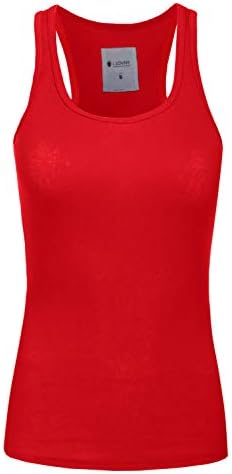J. LOVNY Women's Comfy Basic Long Fit Ribbed Tank Top S-3XL Black