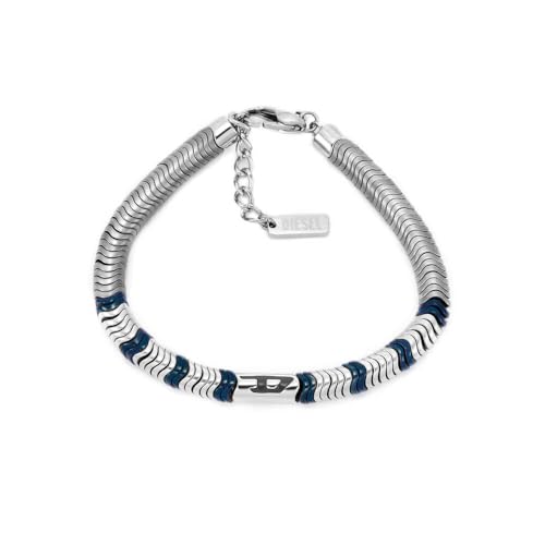 Diesel Heren armband met semi kostbare kralen en karabijnsluiting