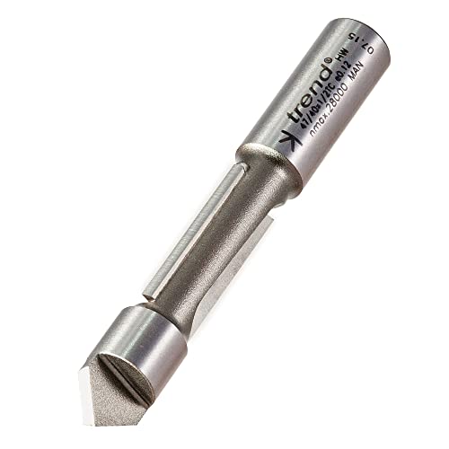Trend Fraise à percer et à dégauchir 2 flûtes, queue 1/2, 12,7 x 30 mm