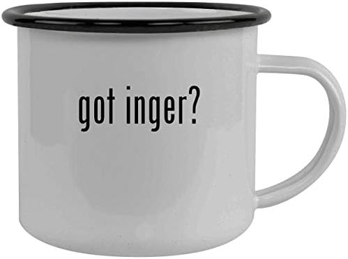 got inger? - Stainless Steel 12oz Camping Mug, Black