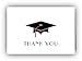Wildvalley Design Graduation Cap Thank You Cards - 24 Cards & Envelopes