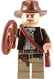 LEGO Indiana Jones Minifigure - Indiana Jones Classic Version with Whip and Satchel (2008)