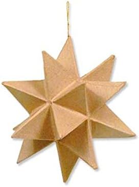 Craft Ped Paper CPL1003421 Mache Star Moravian Kraft, 6.5"