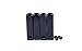 LitLaces - Metal Aglets Shoelace Tips - Set of Four Tips and Screws 25MM Interchangeable (Black)