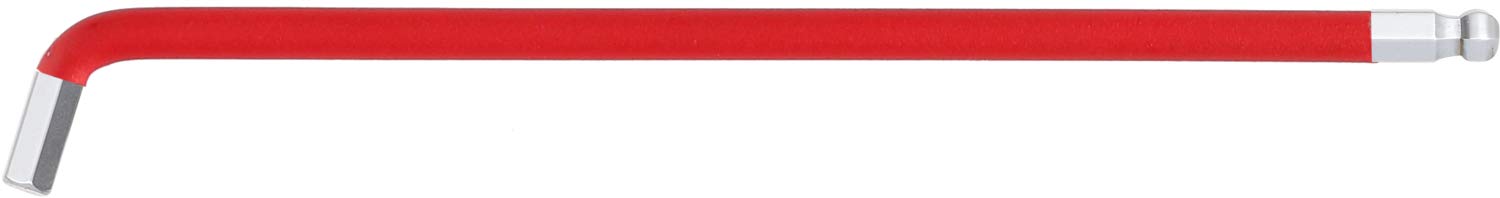 KS Tools 151.4437 Ball Ended Hexagon Socket Wrench, XL, 1/4”, 108° Angled