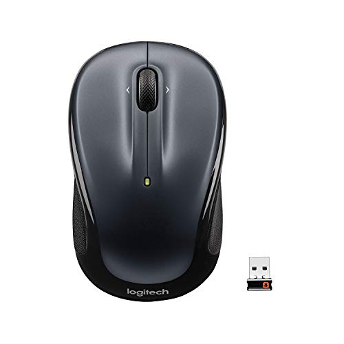 Logitech M325 Souris Sans Fil, 2,4 Ghz Avec Récepteur Usb Unifying, Suivi Optique 1000 Ppp, Batterie Longue Durée 18 Mois, Compatible Avec PC/Mac/Ordinateur - Gris Foncé